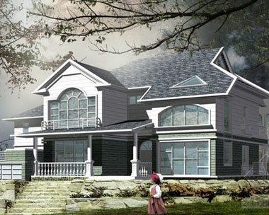 686兩層農(nóng)村別墅住宅全套施工圖20m×14m