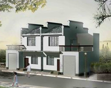 455湖南社會(huì)主義新農(nóng)村可雙拼住宅 8.4m×10.8m