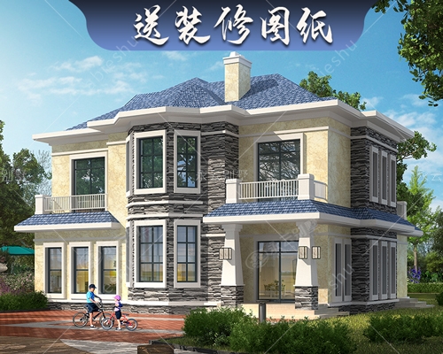 輕奢簡(jiǎn)歐二層農(nóng)村自建小別墅158平戶型洋房全套設(shè)計(jì)施工圖紙2837