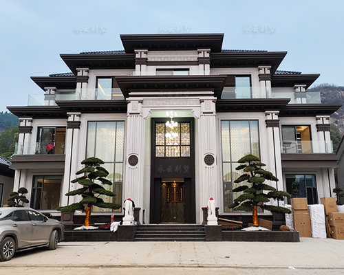 【岳陽劉府】君山區(qū)許市鎮(zhèn)五開間帶輔樓高端別墅設(shè)計(jì)施工+裝飾全案定制